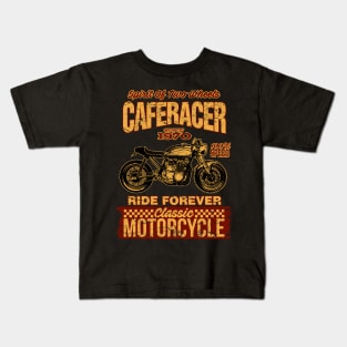 Classic Caferacer Motorcycle Kids T-Shirt